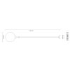 Illuminazione Globo Lighting Dalton Lampadario a sospensione Nero, 1-Luce