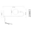Illuminazione Globo Lighting Dalton Lampada da tavolo Nero, 1-Luce