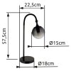 Illuminazione Globo Lighting Dalton Lampada da tavolo Nero, 1-Luce