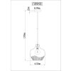 Illuminazione Globo Lighting Jessica Lampadario a sospensione Oro, 1-Luce