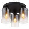 Illuminazione Globo Lighting Florentina Plafoniera Nero, 3-Luci