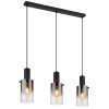 Illuminazione Globo Lighting Florentina Lampadario a sospensione Nero, 3-Luci