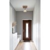 Illuminazione Globo Lighting Underwood Plafoniera Legno scuro, Écru, 1-Luce