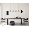 Illuminazione Globo Lighting Underwood Lampadario a sospensione Legno scuro, Écru, 4-Luci