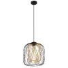 Illuminazione Globo Lighting Dichti Lampadario a sospensione Nero, 1-Luce
