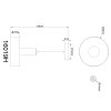 Illuminazione Globo Lighting Grant Lampadario a sospensione LED Grigio, 1-Luce