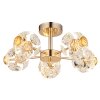 Illuminazione Globo Lighting Floriella Plafoniera LED Oro, 1-Luce