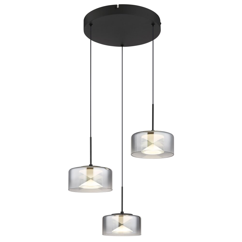 Illuminazione Globo Lighting Belinda Lampadario a sospensione LED Nero, 1-Luce main product photo