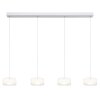 Illuminazione Globo Lighting Belinda Lampadario a sospensione LED Bianco, 1-Luce