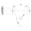 Illuminazione Globo Lighting Belinda Lampada da tavolo LED Nero, 1-Luce