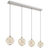 Illuminazione Globo Lighting Virina Lampadario a sospensione LED Cromo, 1-Luce
