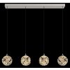 Illuminazione Globo Lighting Virina Lampadario a sospensione LED Cromo, 1-Luce