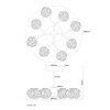 Illuminazione Globo Lighting Virina Plafoniera LED Oro, 1-Luce
