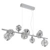 Illuminazione Globo Lighting Virina Lampadario a sospensione LED Cromo, 1-Luce