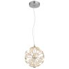 Illuminazione Globo Lighting Virina Lampadario a sospensione LED Cromo, 1-Luce
