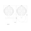 Illuminazione Globo Lighting Virina Applique LED Cromo, 1-Luce