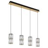 Illuminazione Globo Lighting Stefanie Lampadario a sospensione LED Oro, Nero, 1-Luce
