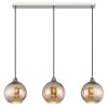 Illuminazione Globo Lighting Lourdes Lampadario a sospensione Bianco, 3-Luci