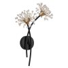 Illuminazione Globo Lighting Fiore Applique Nero, 2-Luci