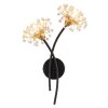 Illuminazione Globo Lighting Fiore Applique Nero, 2-Luci
