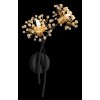 Illuminazione Globo Lighting Fiore Applique Nero, 2-Luci