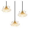 Illuminazione Globo Lighting Fiore Lampadario a sospensione Nero, 6-Luci