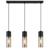 Illuminazione Globo Lighting Annika Lampadario a sospensione Nero, 3-Luci