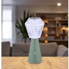 Illuminazione Globo Lighting Polimi Lampada da tavolo LED Verde, 1-Luce, Cambia colore