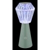 Illuminazione Globo Lighting Polimi Lampada da tavolo LED Verde, 1-Luce, Cambia colore