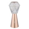 Illuminazione Globo Lighting Polimi Lampada da tavolo LED Champagne, 1-Luce, Cambia colore