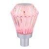 Illuminazione Globo Lighting Polimi Lampada da tavolo LED Argento, 1-Luce, Cambia colore