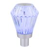 Illuminazione Globo Lighting Polimi Lampada da tavolo LED Argento, 1-Luce, Cambia colore
