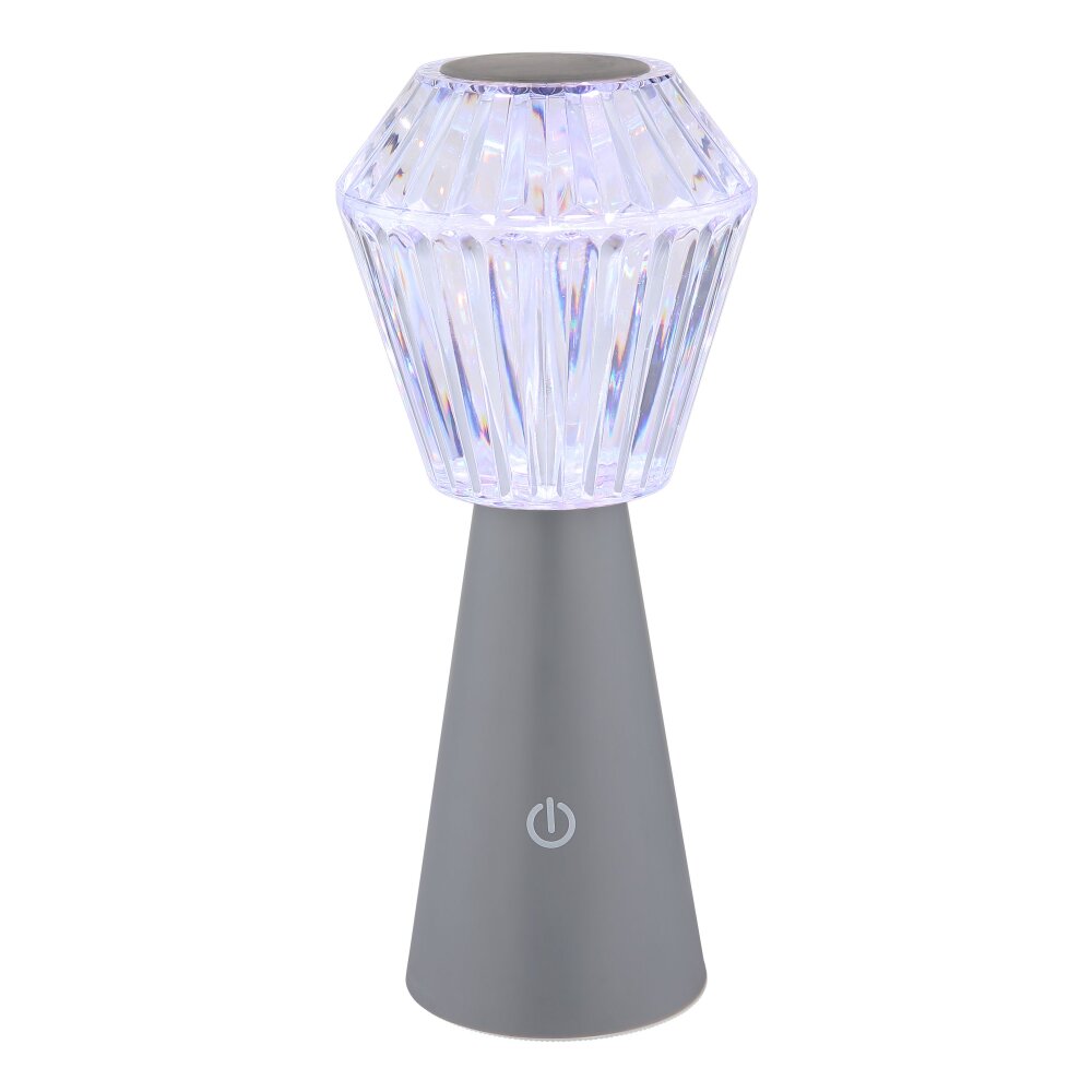 Illuminazione Globo Lighting Polimi Lampada da tavolo LED Argento, 1-Luce, Cambia colore main product photo