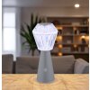 Illuminazione Globo Lighting Polimi Lampada da tavolo LED Argento, 1-Luce, Cambia colore
