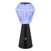 Illuminazione Globo Lighting Polimi Lampada da tavolo LED Nero, 1-Luce, Cambia colore