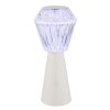 Illuminazione Globo Lighting Polimi Lampada da tavolo LED Bianco, 1-Luce, Cambia colore