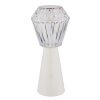 Illuminazione Globo Lighting Polimi Lampada da tavolo LED Bianco, 1-Luce, Cambia colore