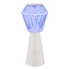 Illuminazione Globo Lighting Polimi Lampada da tavolo LED Bianco, 1-Luce, Cambia colore