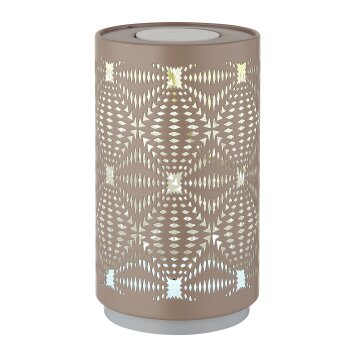 Illuminazione Globo Lighting Amiyah Lampada da tavolo LED Bianco, 1-Luce, Cambia colore