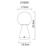 Illuminazione Globo Lighting Sora Lampada da tavolo LED Ramato, 1-Luce