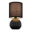 Illuminazione Globo Lighting Sylas Lampada da tavolo Nero, 1-Luce