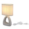Illuminazione Globo Lighting Triangle Lampada da tavolo Grigio, 1-Luce