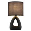 Illuminazione Globo Lighting Triangle Lampada da tavolo Nero, 1-Luce