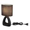 Illuminazione Globo Lighting Triangle Lampada da tavolo Nero, 1-Luce