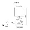 Illuminazione Globo Lighting Triangle Lampada da tavolo Nero, 1-Luce