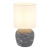 Illuminazione Globo Lighting Marble Lampada da tavolo Grigio, 1-Luce
