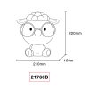 Illuminazione Globo Lighting Sheepy Lampada da tavolo LED Blu, Bianco, 1-Luce