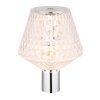 Illuminazione Globo Lighting Gixi Lampada da tavolo LED Cromo, Trasparente, chiaro, 1-Luce