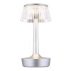 Illuminazione Globo Lighting Lucio Lampada da tavolo LED Argento, 1-Luce