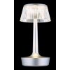 Illuminazione Globo Lighting Lucio Lampada da tavolo LED Argento, 1-Luce
